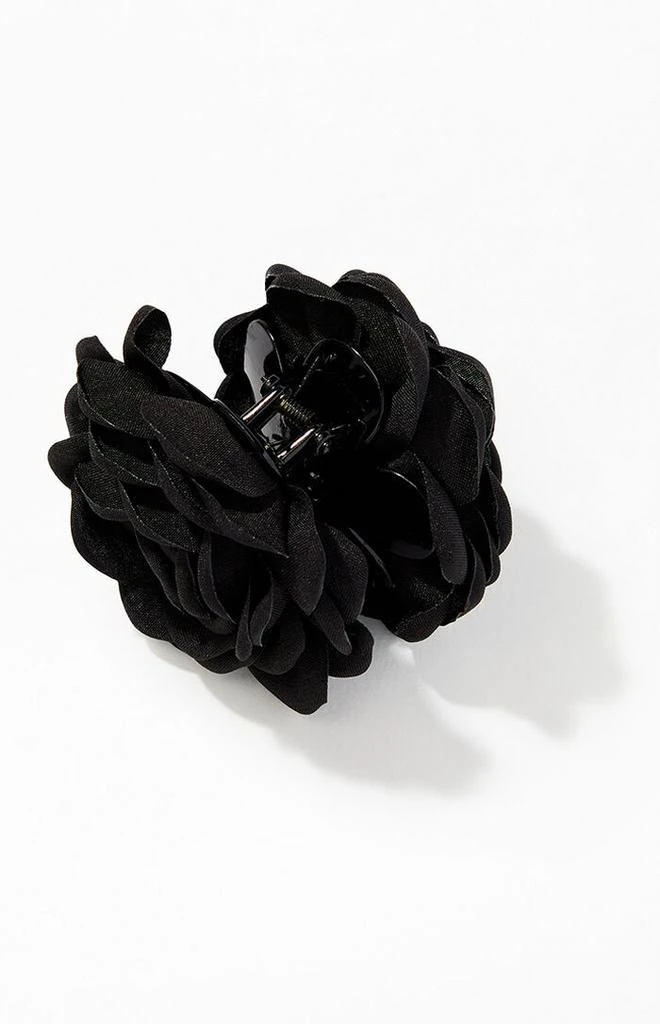 LA Hearts Black Rose Hair Claw Clip 2