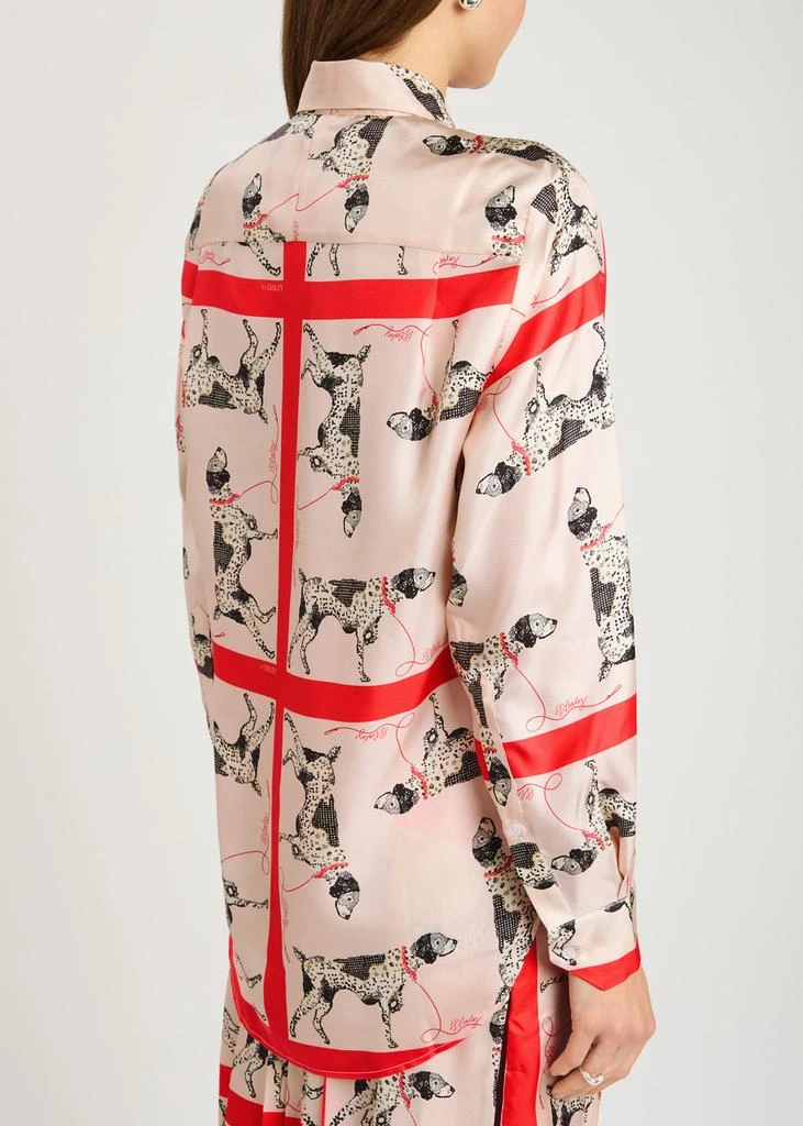 SS DALEY Pointer printed silk shirt 3