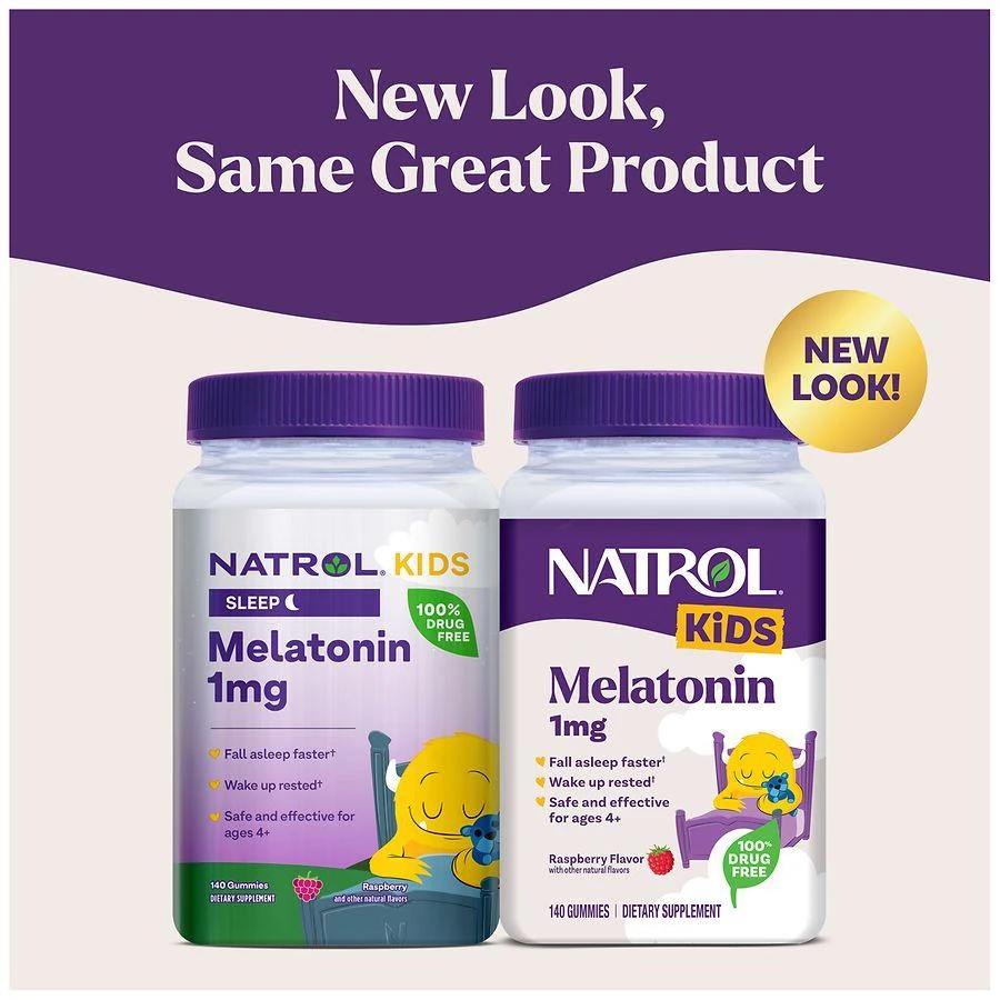 Natrol 1mg Melatonin Gummies Raspberry 3
