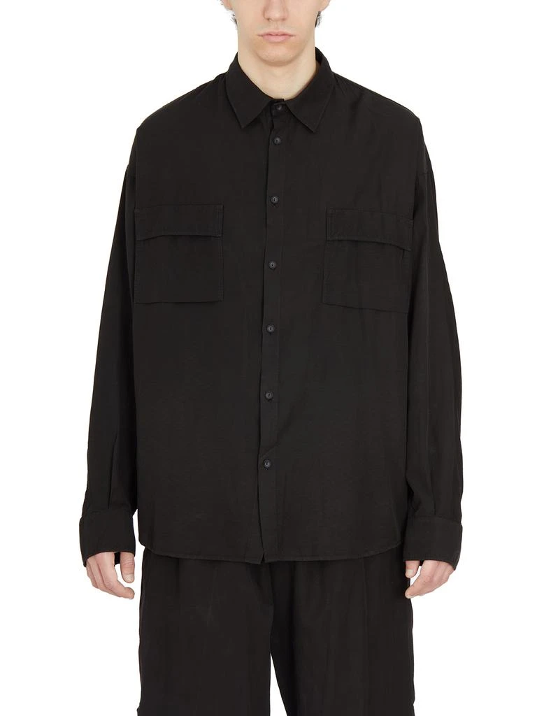 ANDREA YA'AQOV CAMICIA OVERSIZE IN CUPRO E COTONE 1