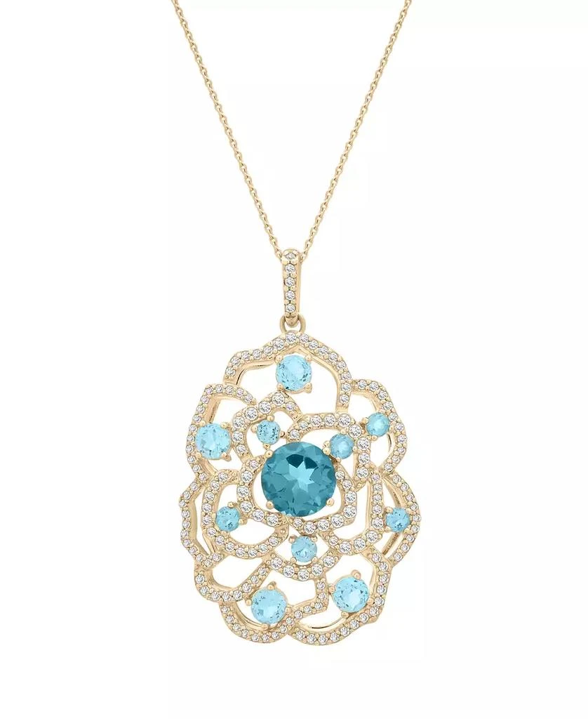 Macy's Diamond (1/2 ct. t.w.) Pendant Necklace in 14k Yellow Gold