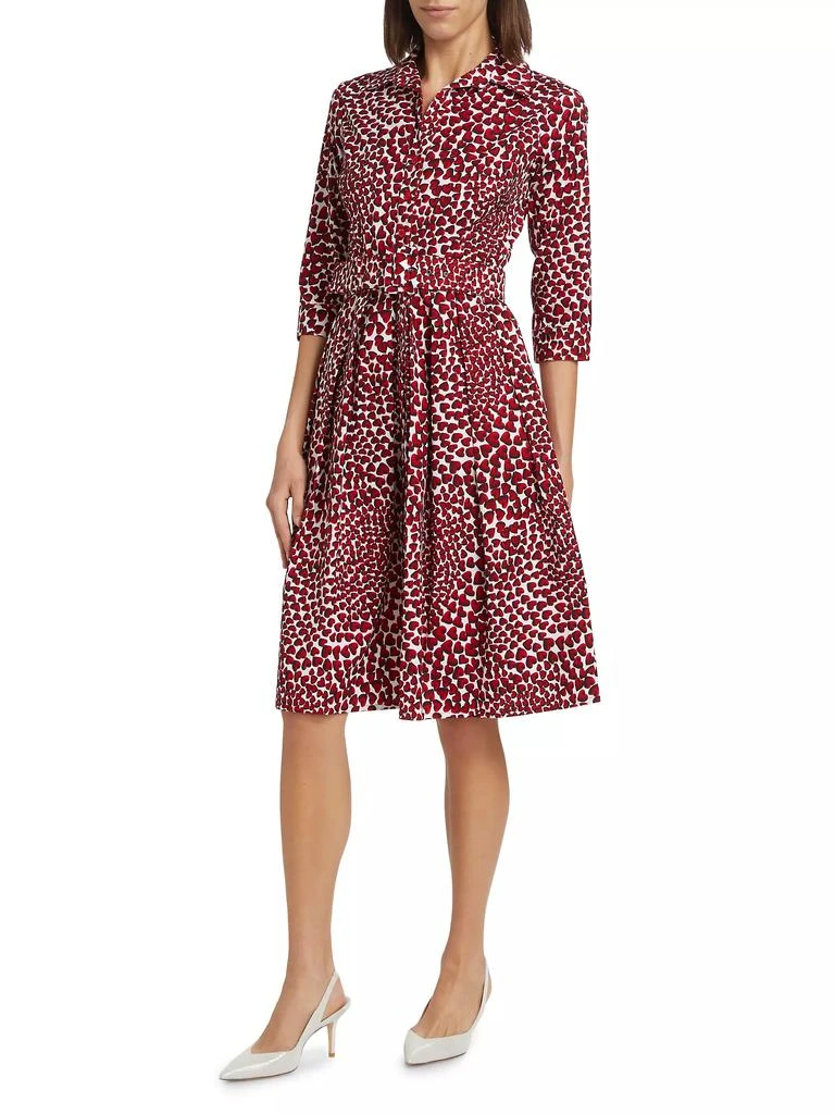 SAMANTHA SUNG Audrey Three-Quarter Sleeve Midi-Shirtdress 3
