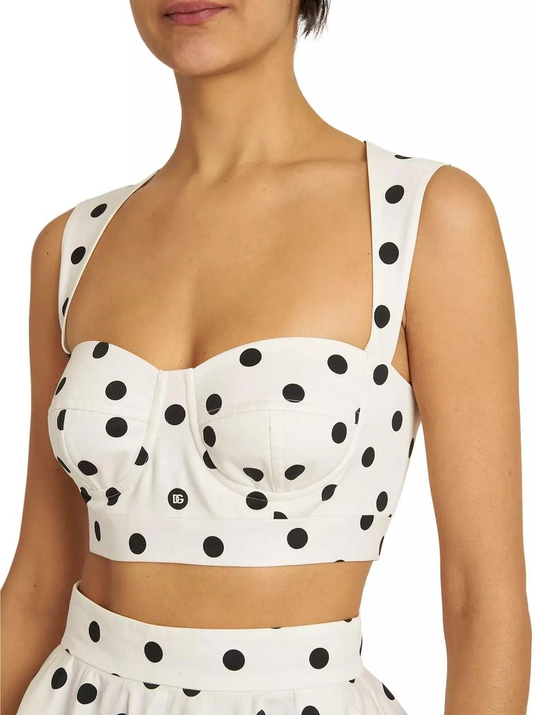 Dolce & Gabbana Polka Dot Bustier Crop Top 6