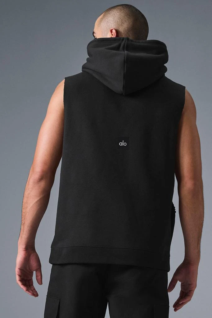 Alo Renown Sleeveless Hoodie - Black 2