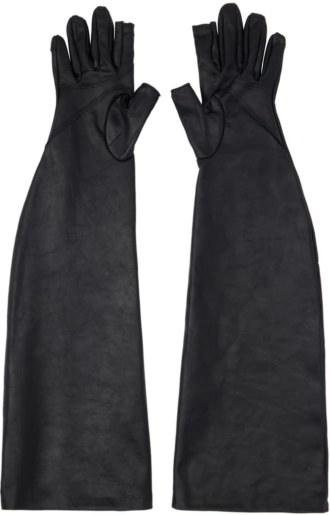 Rick Owens Black Beach Gloves 2