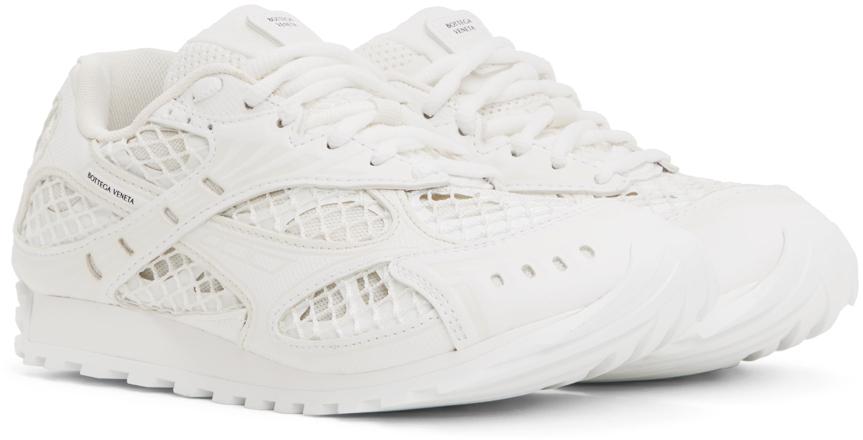 Bottega Veneta White & Off-White Orbit Sneakers - Casual