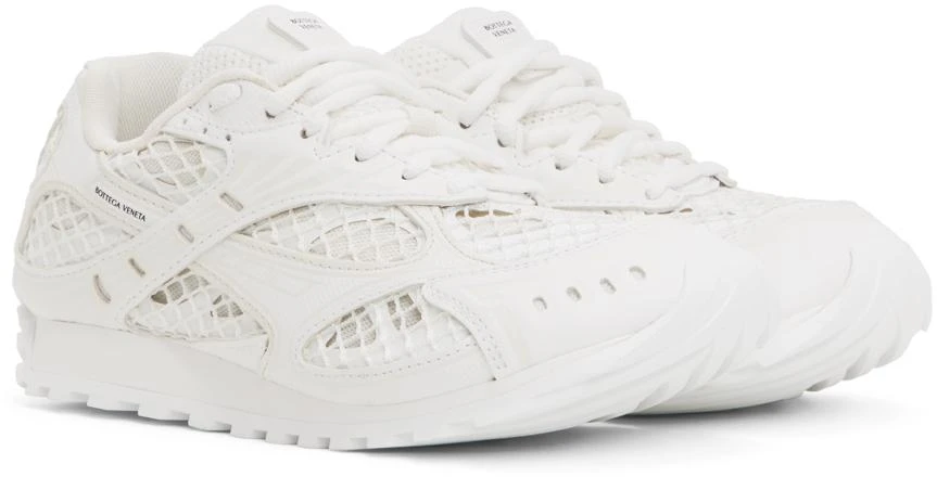 Bottega Veneta White & Off-White Orbit Sneakers 4
