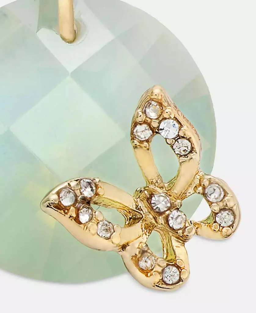 Lonna 
Lilly Gold-Tone Butterfly Pavé Stone Bead Drop Earrings 4