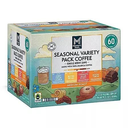 Member's Mark Member's Mark Medium Roast Spring Seasonal Coffee Pods, Variety Pack, 60 pk. 6
