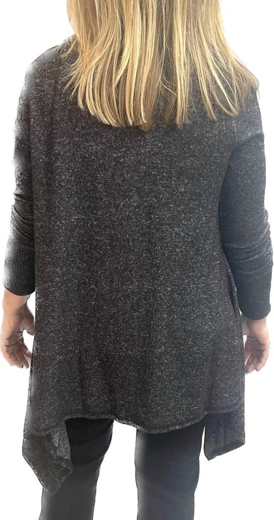 Astrologie Women's Mae Super Soft Short Drape Cardigan In Black Onyx 3