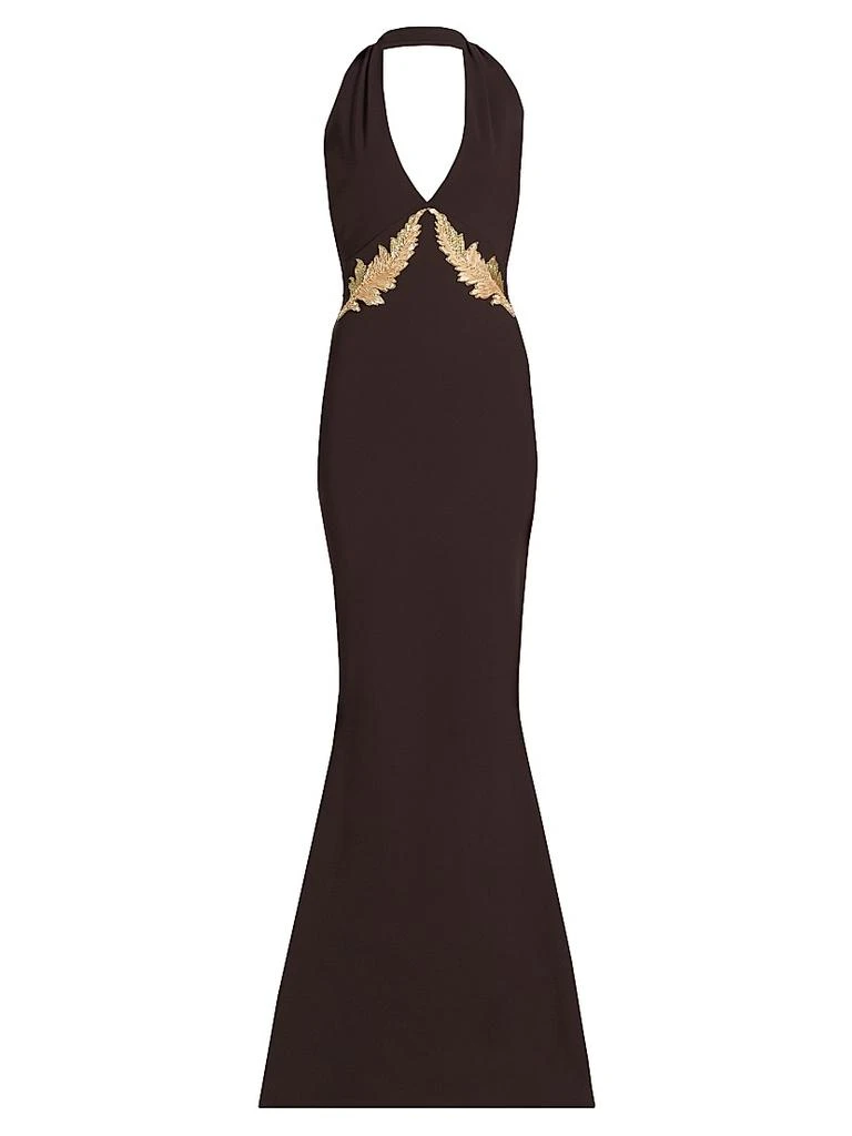 green emerald velvet dress Chiara Boni