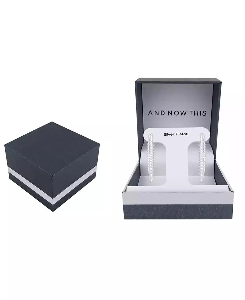 And Now This Crystal Twisted Rope C Hoop Earrings 4