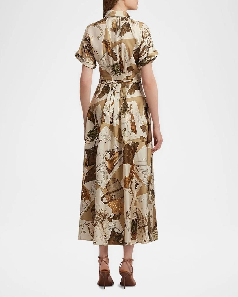 Ralph Lauren Donatella Multi Diary of a Collection Silk Shirtdress 3