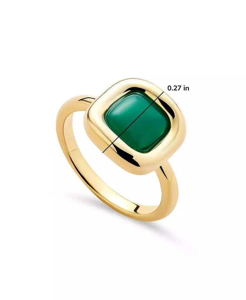 Ana Luisa Statement Ring - Clara Ring Green Onyx 4