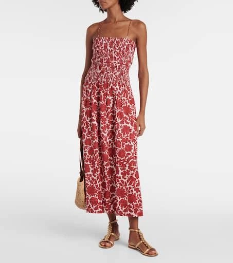 Faithfull Geriba floral linen maxi dress 2