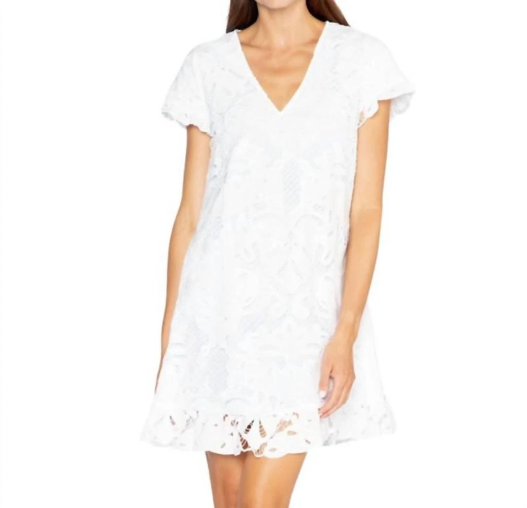 S'edge Peaches Dress In White 1