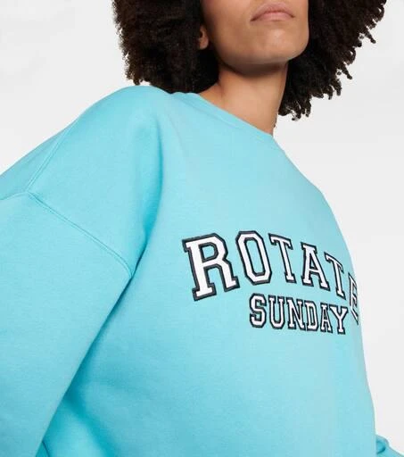 ROTATE Birger Christensen Iris logo cotton sweatshirt 4
