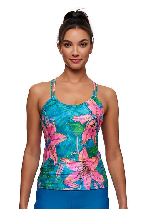 Next By Athena Half Moon Bay Third Eye Tankini Swim Top