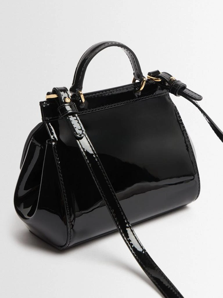 Dolce & Gabbana Sicily Patent Leather Shoulder Bag 3