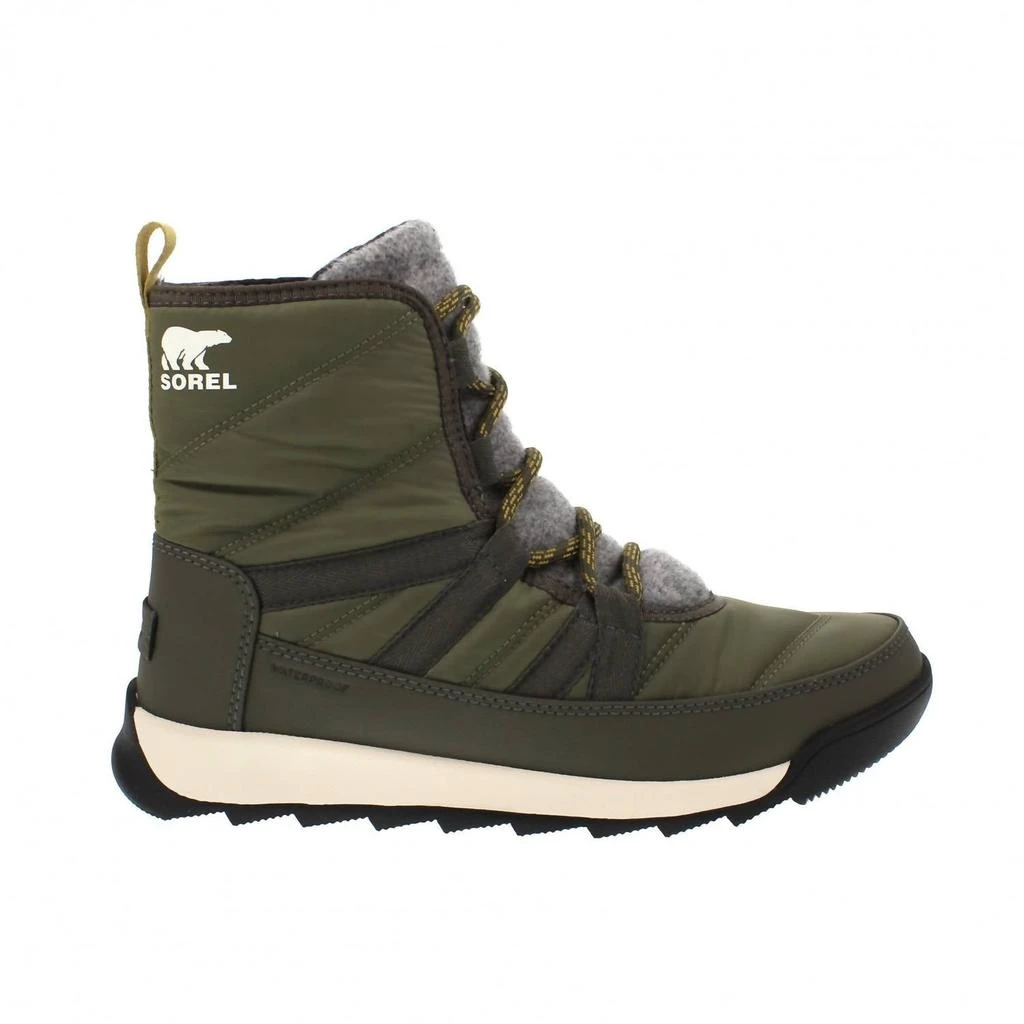 SOREL Women’S Whitney Ii Short Lace Wp Winter Boots In Stone Green/black 2