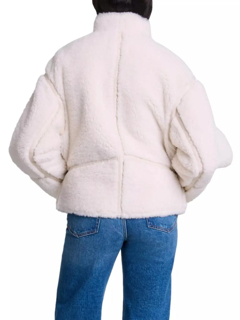 Maje Short Faux Fur Coat 4