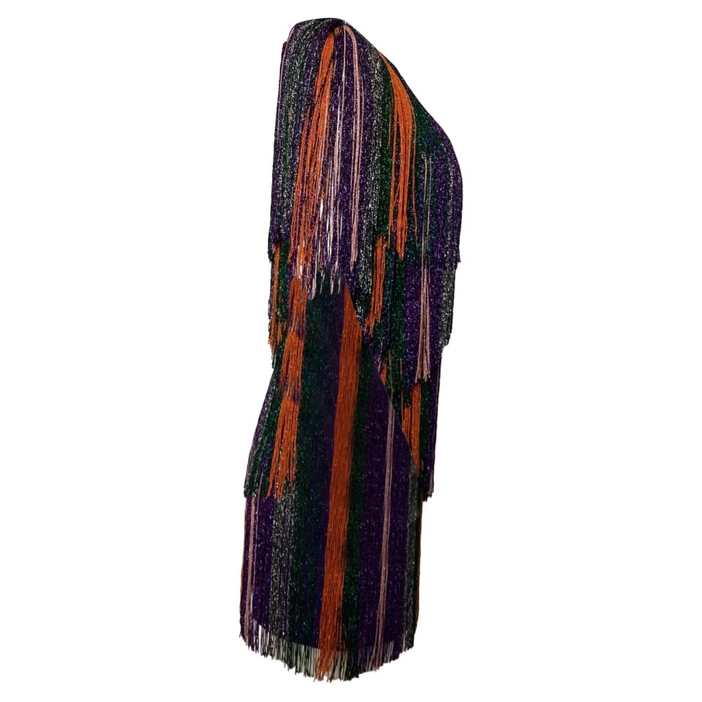 Missoni Fringed Mini Dress in Multicolor Rayon 2