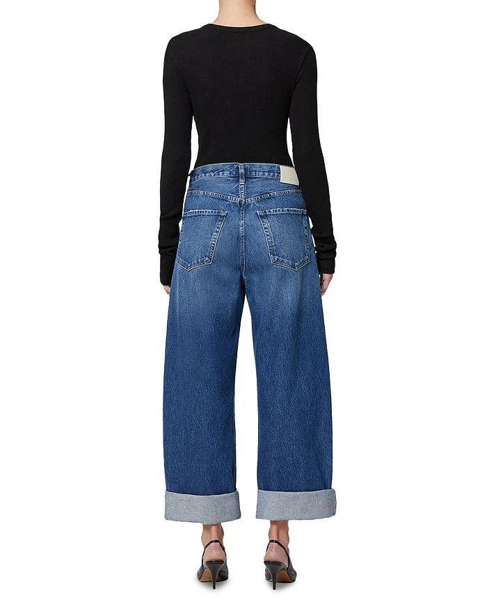Citizens of Humanity Ayla High Rise Baggy Cropped Wide Leg Jeans in Claremont 10