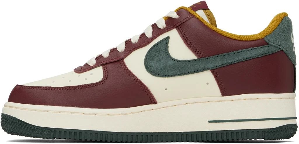 NIKE Off-White & Burgundy Air Force 1 '07 LV8 Sneakers 3