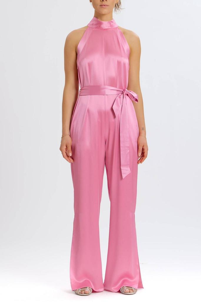 Something Navy Something Navy - Silky Halter Jumpsuit