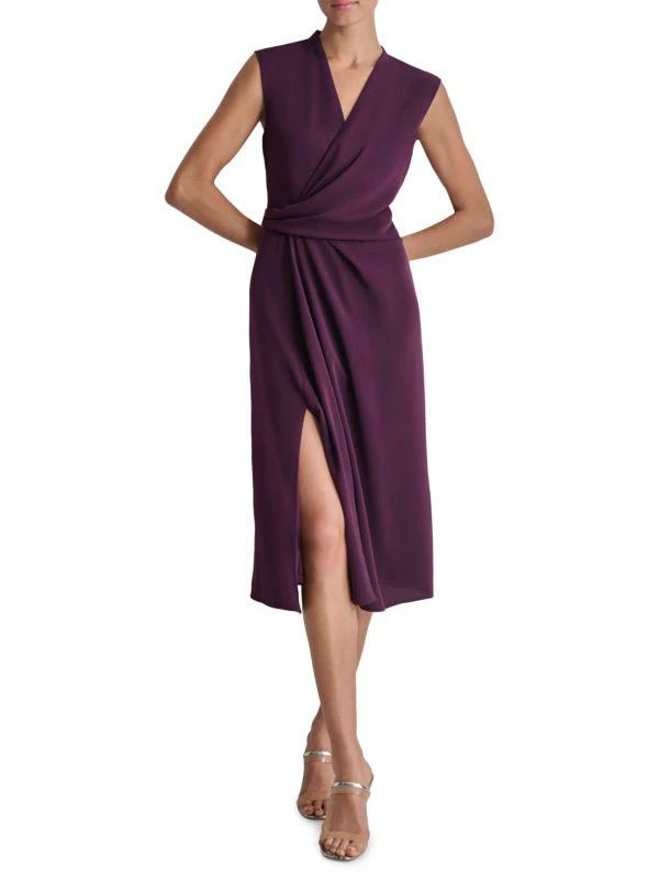 DKNY Draped Midi Dress 1