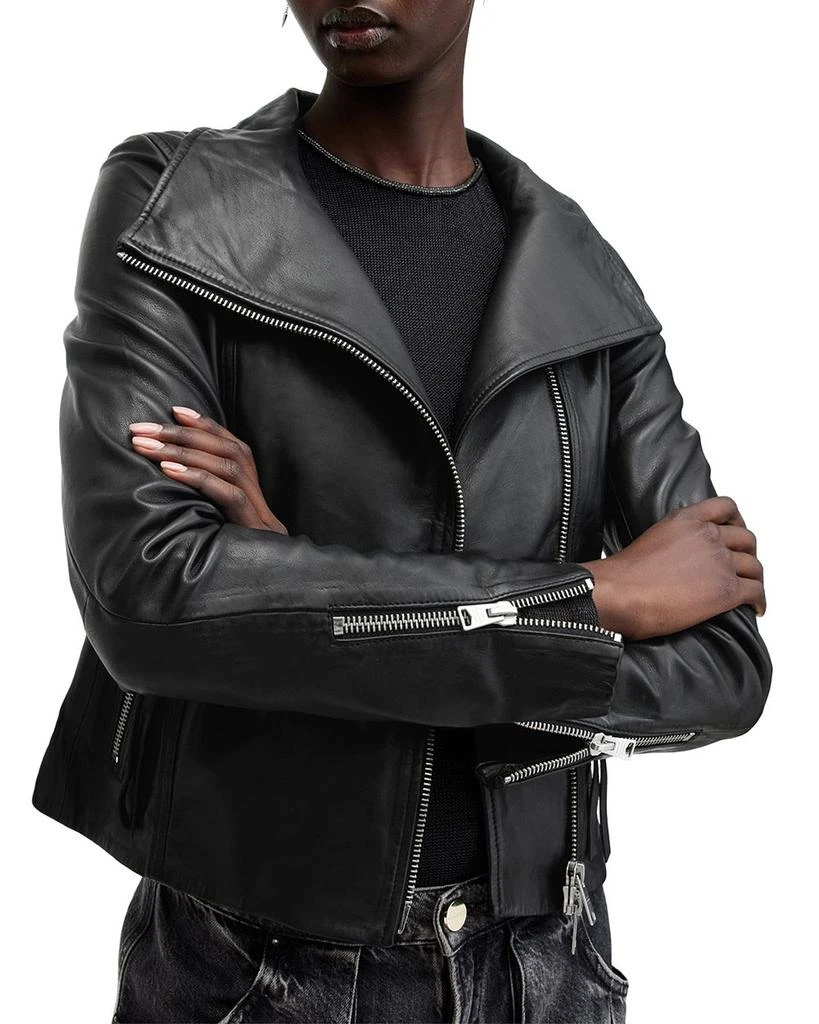 ALL SAINTS Ellis Leather Biker Jacket 5