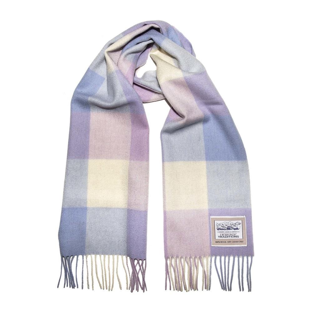 Heritage Heritage Traditions - Lilac Box Brushed Wool Scarf