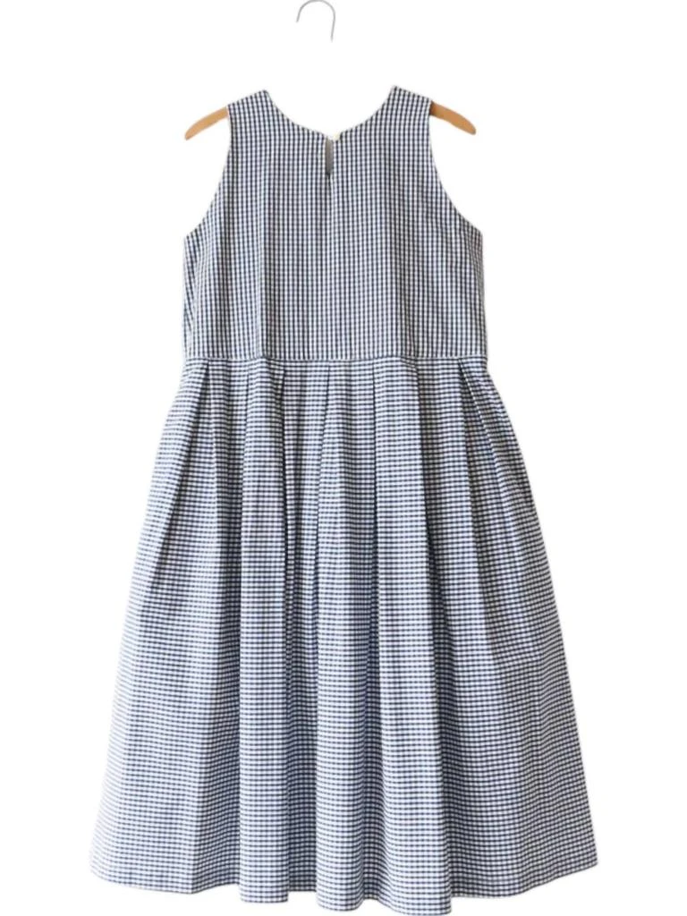 Fabiana Pigna Laurel Dress In Navy Gingham 2