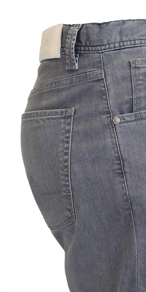 ALBERTO Men's Super Light Tencel Denim Jean In Grey 4