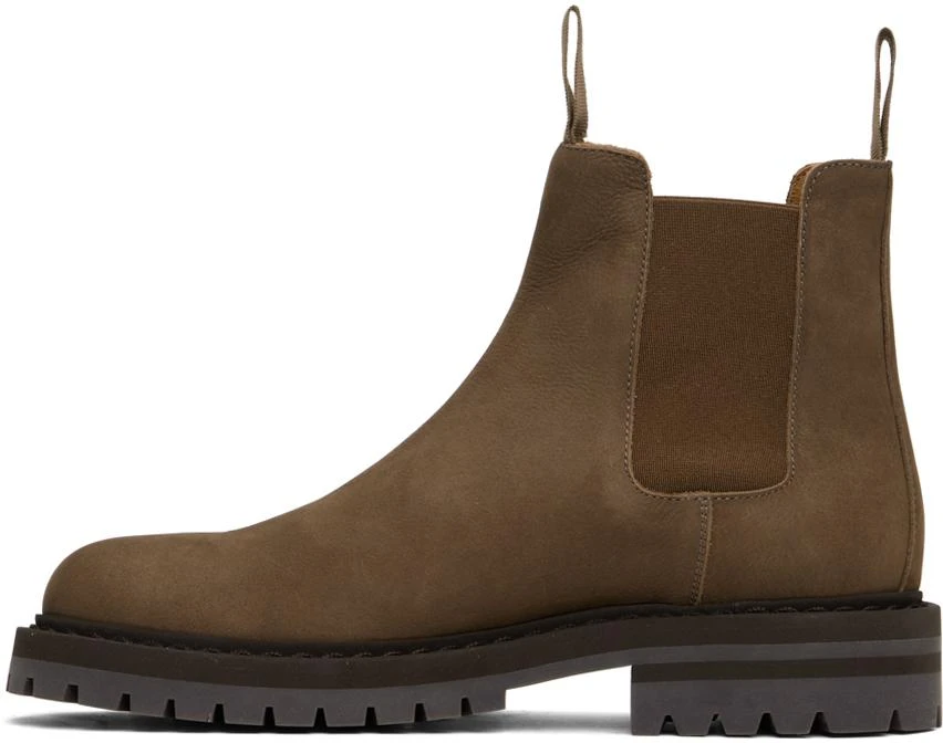 Common Projects Brown Suede Chelsea Boots 3