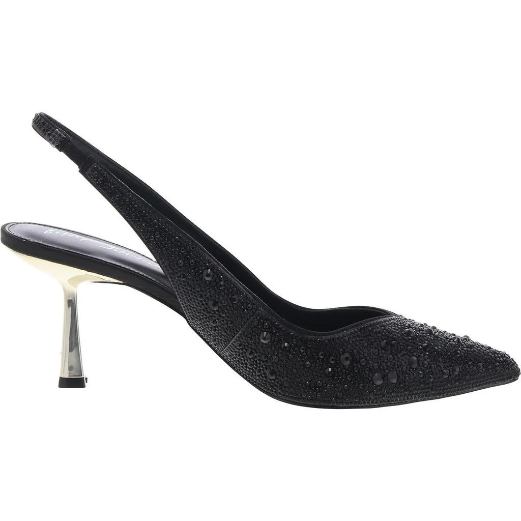 Betsey Johnson Mya Womens Rhinestone Pointed Toe Pumps 2
