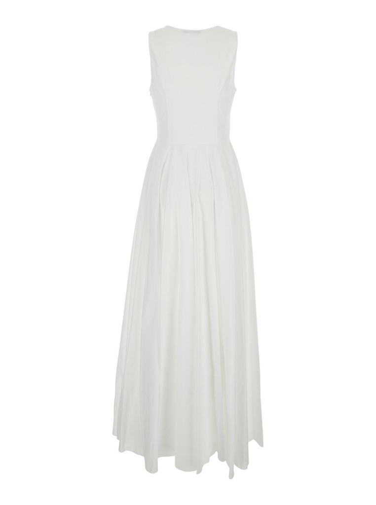 MAURO GRIFONI Mauro Grifoni Long Sleeveless Draped Dress