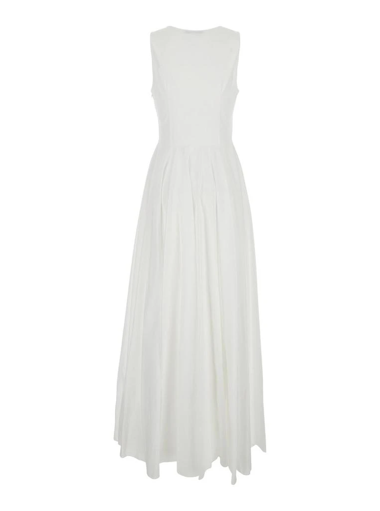 MAURO GRIFONI Mauro Grifoni Long Sleeveless Draped Dress 2