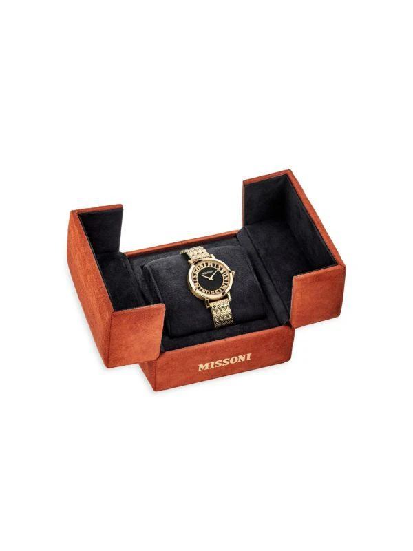 Missoni Melrose 36MM Goldtone Stainless Steel Bracelet Watch 4