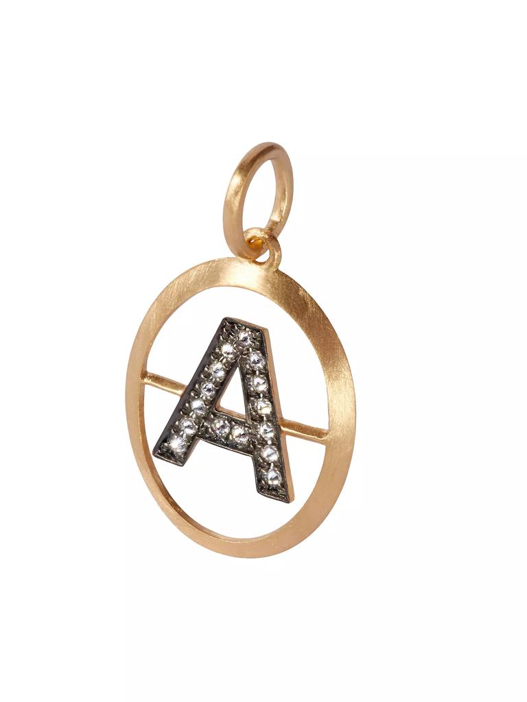 Annoushka 18K Yellow Gold & 0.07 TCW Diamond Initial Pendant