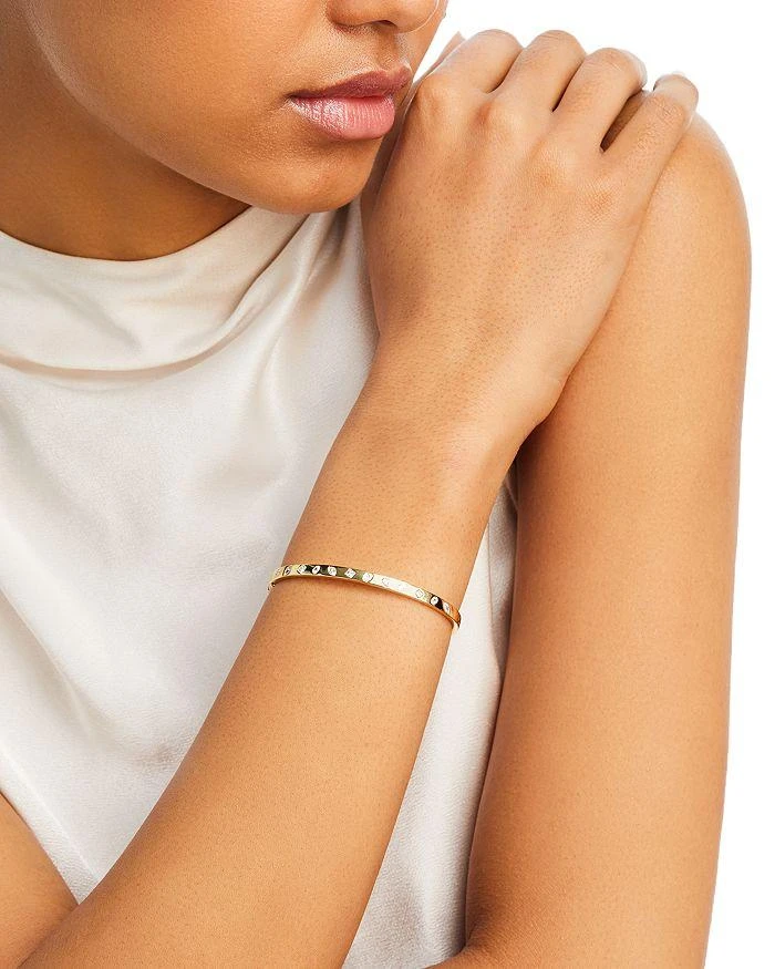 Bloomingdale's Diamond Round and Full Cut Bangle Bracelet in 14K Yellow Gold, 0.70 ct. t.w. 2