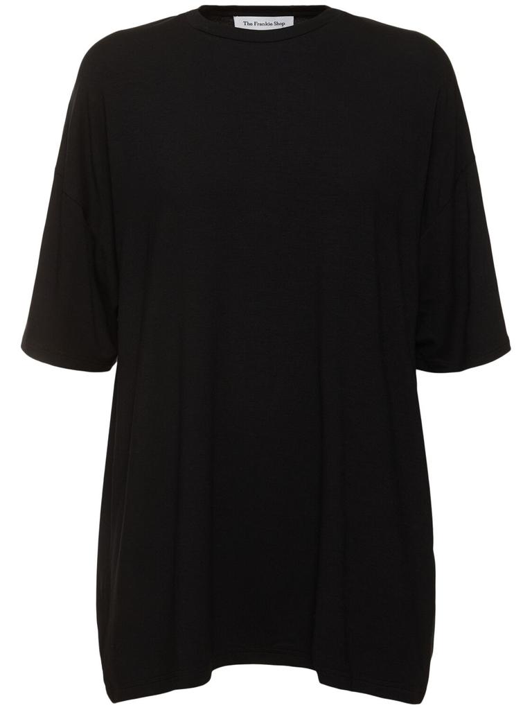 THE FRANKIE SHOP Ella Boxy Viscose T-shirt