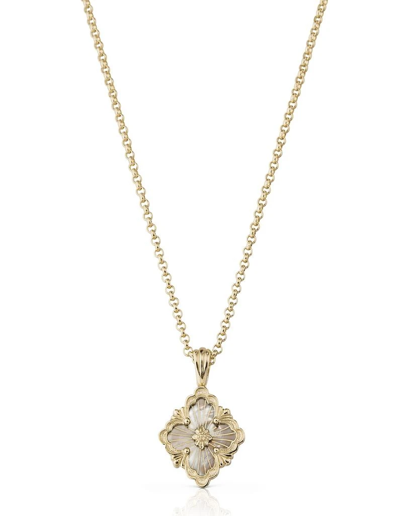 Buccellati Opera Tulle 18K White Gold Mother-Of-Pearl Pendant Necklace 1
