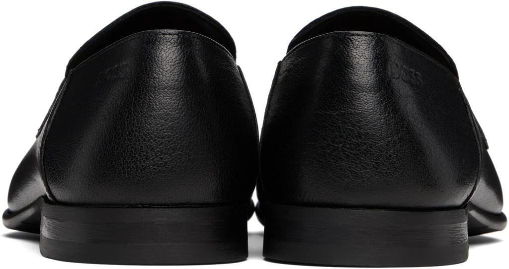 Black Tumbled Leather Penny Loafers – On Sale Now with Up to  display picture 2