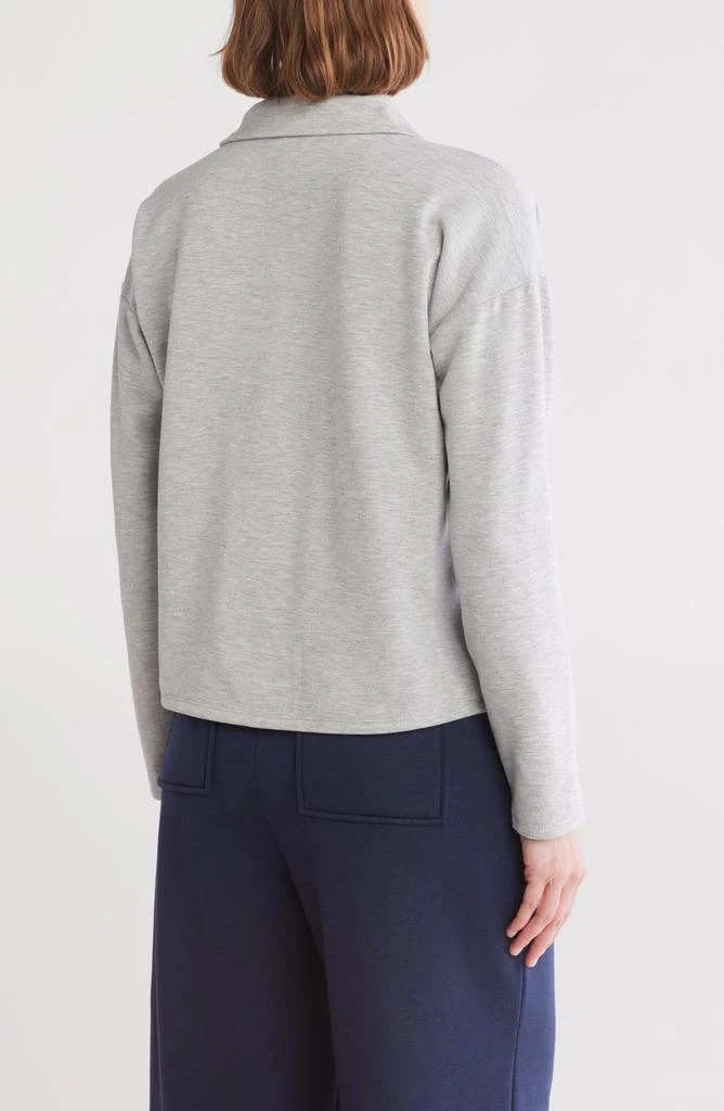 Bobeau Stella Collared Fleece Pullover 2