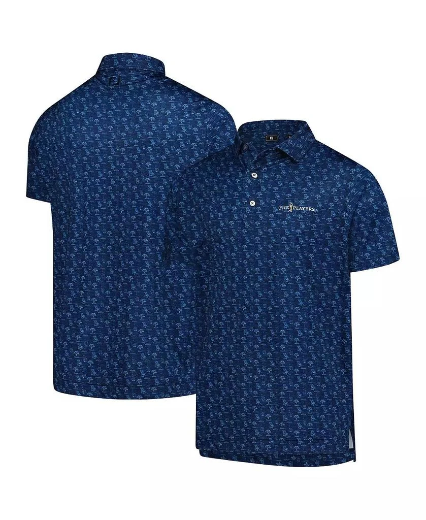 FootJoy Men
s Navy THE PLAYERS ProDry All Over Print Polo Shirt 1