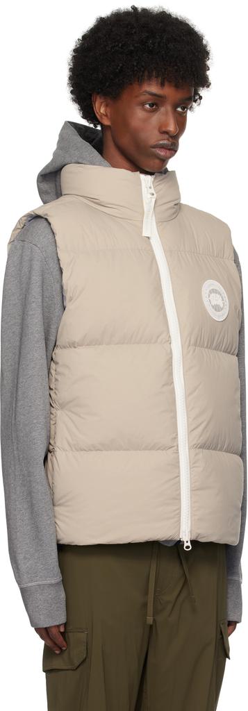 Canada Goose Beige White Label Lawrence Down Vest