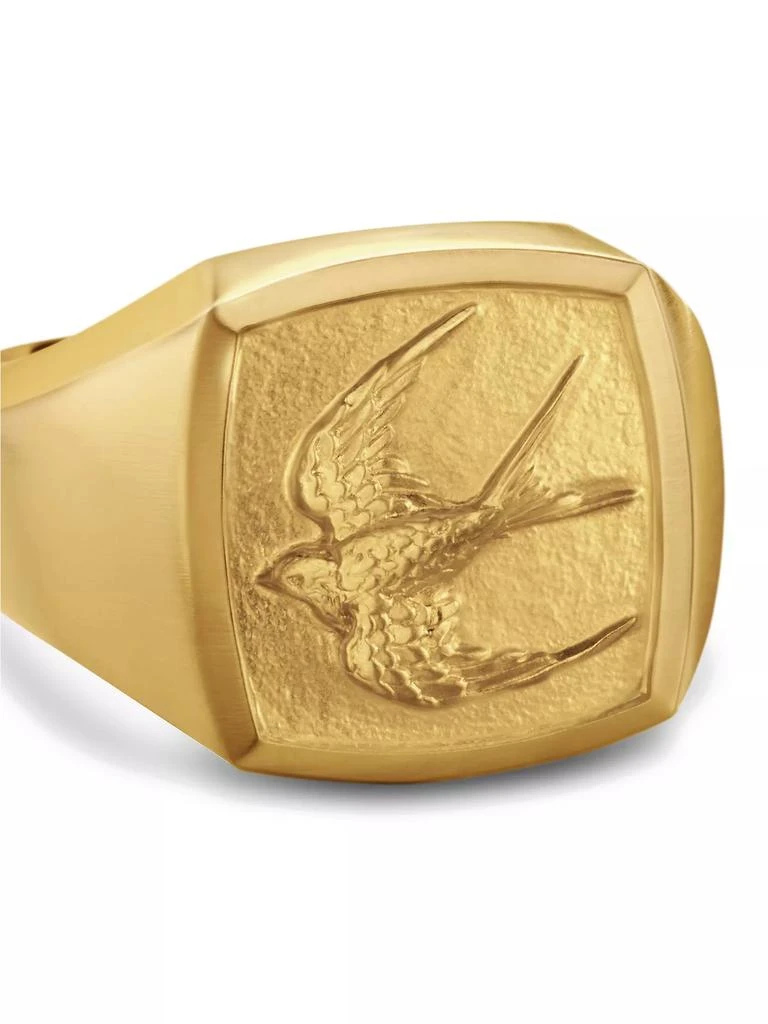 David Yurman Waves Bird Pinky Ring in 18K Yellow Gold, 14MM 4