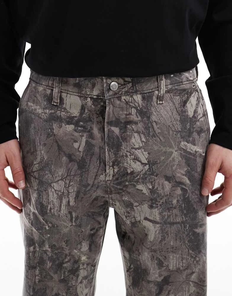 HOLLISTER Hollister baggy panel detail jean in camo 5