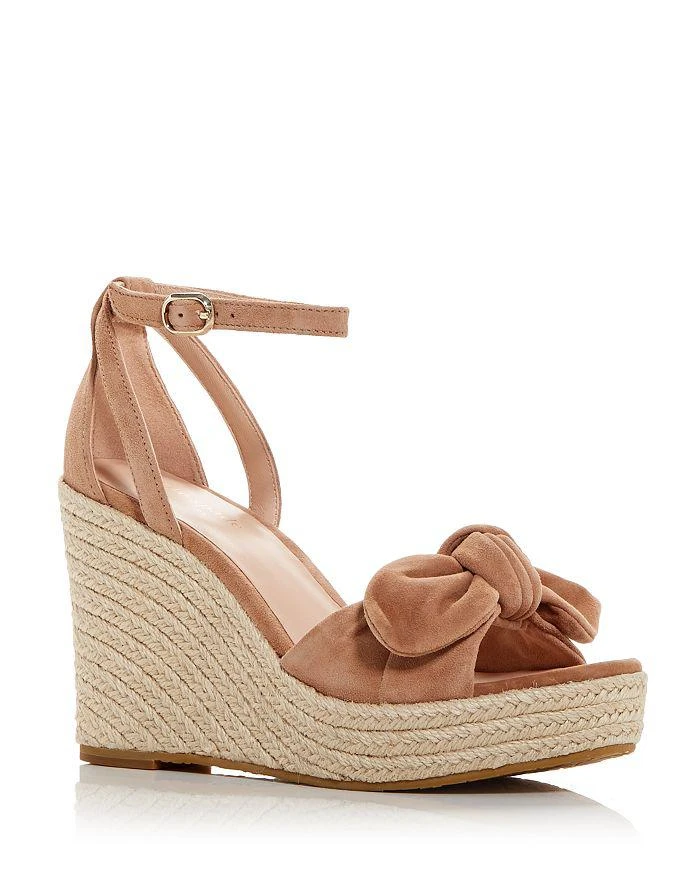 Kate Spade Women's Tianna Almond Toe Knotted Bow Espadrille Wedge Sandals 1